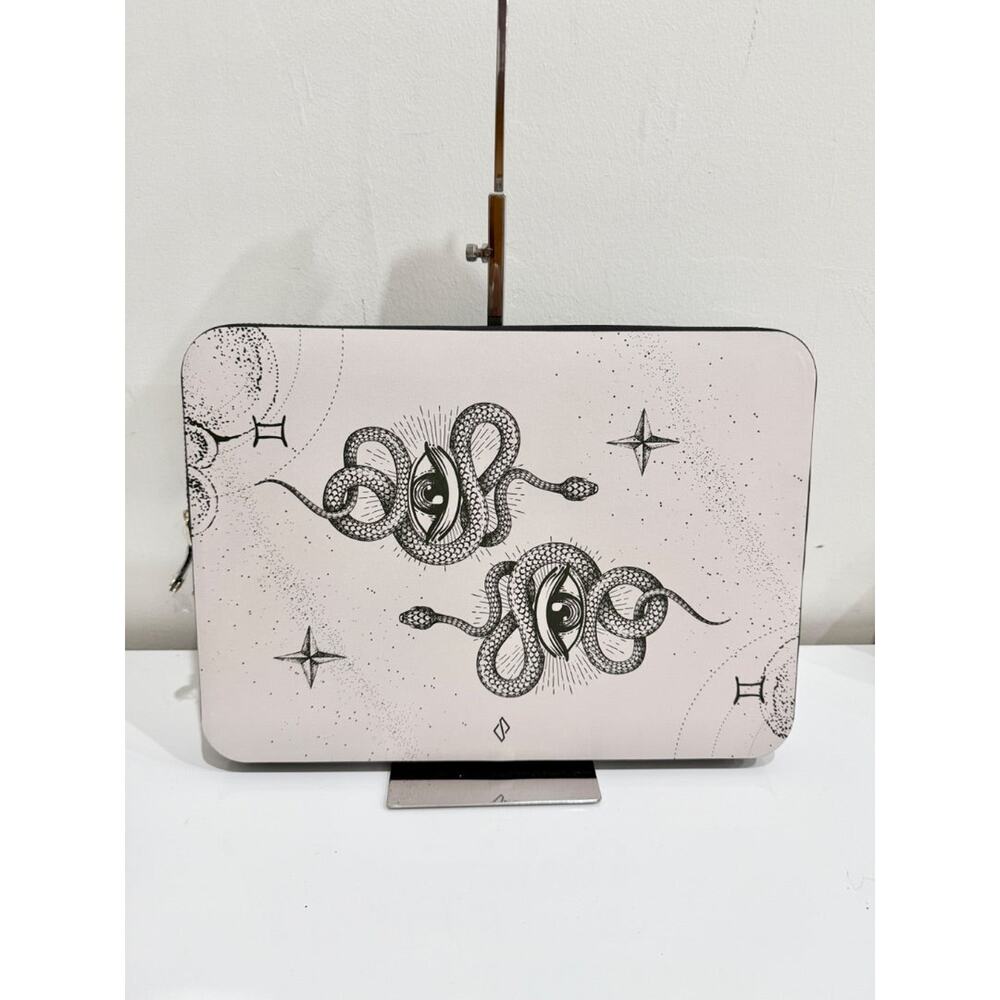 Burga Gemini Water Resistant Vegan Saffiano Leather Laptop Sleeve